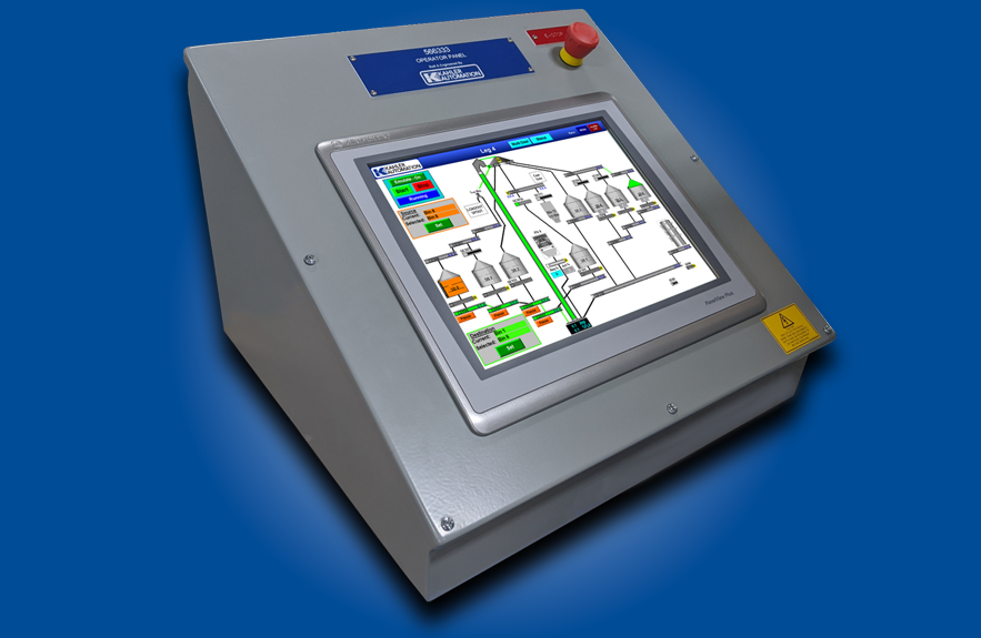 Grain Receiving Control panel